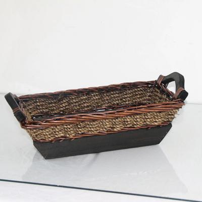 China Viable Wholesale Good Quality New Design Nature Rattan Wicker Basket for sale