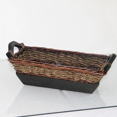 China Sustainable Wholesale Custom Design Natural Hand Woven - Woven Wicker Basket Gift Basket for sale