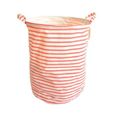 China Factory Durable Large Storage Basket Handmade Fabric Folding Basket Cloth Storage Basket for sale