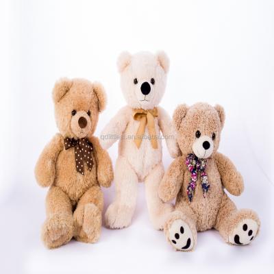 China Birthday Gift Factory Supply High Quality Plush Stuffed Teddy Bear With Long Bow Plush Toys for sale