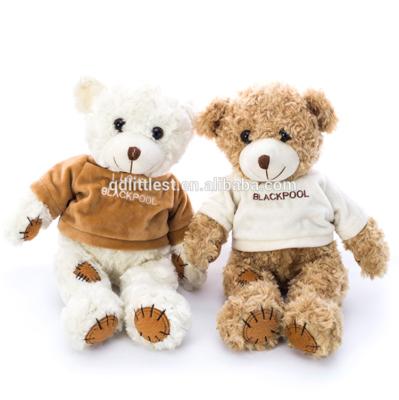 China Custom Eco-Friendly China Small Teddy Bears Plush Toy With Soft Stuffed T-Shirt for sale