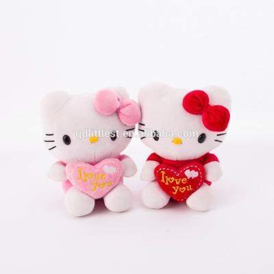 China Environmental Cute Stuffed Plush Kitty Toys Customized Animal Character Toys On Sale for sale