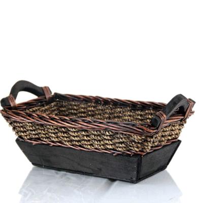 China Viable Wholesale Empty Cheap Hand - Woven Basket Gift Wicker Basket Storage for sale