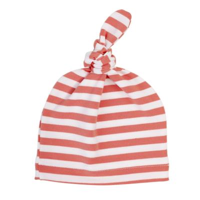 China Winter Striped Cute Cotton Printed Beanie Baby Hat Newborn Baby Hat for sale