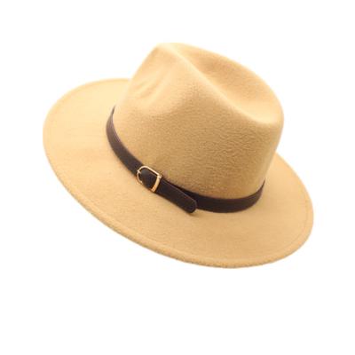 China Plush Wool Felt Fedora Men Hat Wholesale Feather Wool Felt Fedora Men Hat for sale