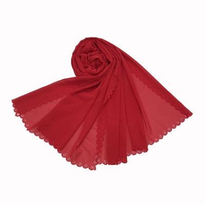 China Wholesale Simple Chiffon Hijab Chiffon Scarf Women Muslim Chiffon Shawls for sale