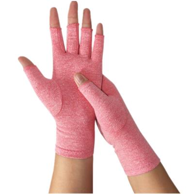 China Arthritis Therapy Relieve Pain Osteoarthritis Rheumatism Cotton Arthritis Compression Pink Gloves for sale