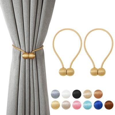 China Decorative Country European Style Drape Strong Magnetic Tie Back Curtain Tiebacks For Home And Office Decoration for sale