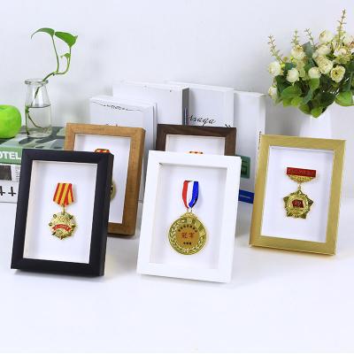 China Wholesale Wooden Morden Shadow Box Desktop Art 7*7 Shade Box Frame For Decoration Living Room for sale