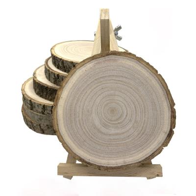 China China Custom Ornaments DIY Wood Crafts 2 Cm Thickness Handmade Natural Log Slices for sale