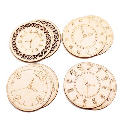 China Custom American Factory New Clock Log Slices Sign Wooden Gifts For Paty Decoration for sale