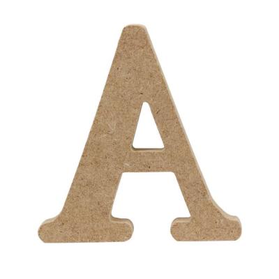 China China DIY Handmade Standing Letters Carving MDF Wooden Letters For Educational for sale