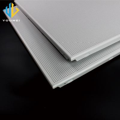 China Artistic Ceilings Foshan Factory Low Cost Perforated Aluminum Acoustic Commercial Metal Drop 2x4 Ceiling Tiles Wholesale for sale