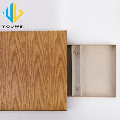 China Artistic Ceilings Excellent Quality Foshan Factory Suspended Aluminum Ceiling Tiles, Wood Ceiling Panel for sale