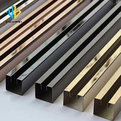 China Modern Manufacturers Line Decorative Line Right Angle Line Edge Tile Wall Retainer Stainless Steel Package Edge Stopper for sale