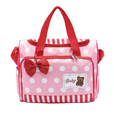 China Custom Waterproof Multi Tote Mummy Handle Bag Baby Diaper Bag Waterproof TOP Selling Functional Diaper Bag for sale