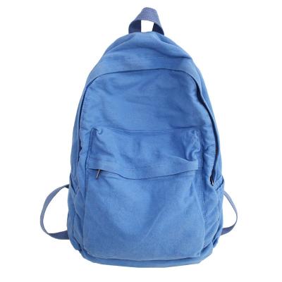 China With USB Wholesale Factory High Quality Stylish Model Canvas Backpack Fashion School Student Backpack Book Bag for sale