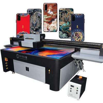 China Phone Shell.Handicraft Best Quality 5 Ricoh Heads UV Inkjet Printer Large Flatbed Format For Industrial Phone Case/Cosmetics Printing Machine for sale