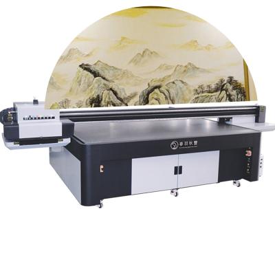 China Building Material Shops Automatic Color Tracking Large Function UV Flatbed Curtain Wall / Wooden Sign Printing Machine Digital Printers for sale