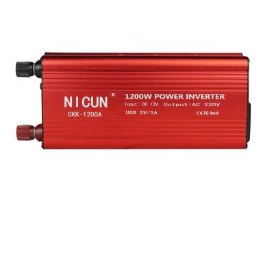 China 600w Peak Rate 1200w Power Inverter 12v/24V DC To AC 110V/220V Power Converter Car Inverter 230*95*55mm for sale