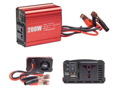 China Power Inverter 12v/24V/36V/48V DC To AC 110V/220V Peak 350w 200Watt Power Converter Rated 200W 115*95*55mm for sale