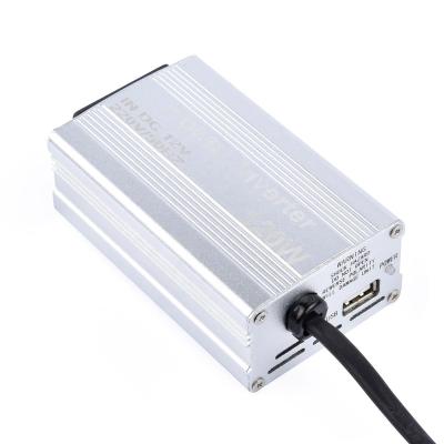 China 120w 12V To 220V Single Output Power Inverter Car Converter OEM Logo 105*65*38mm for sale