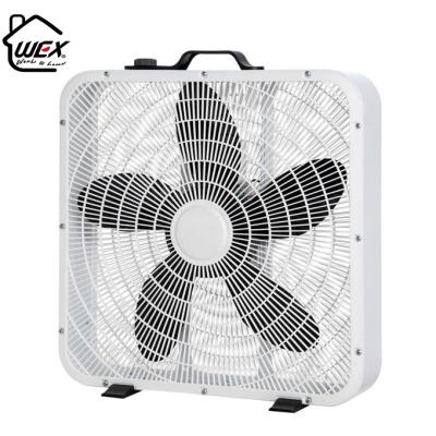 China Newly Design Household Squares 20 Inch Plastic Blade Box Fan for sale