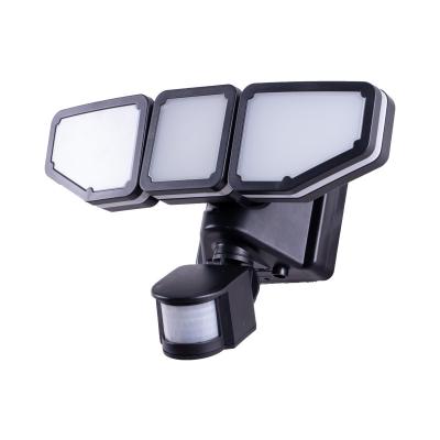 China Garden 174LED Motion Detector Light Triple Head  Solar Motion Security Light Solar Motion Detector Light for sale