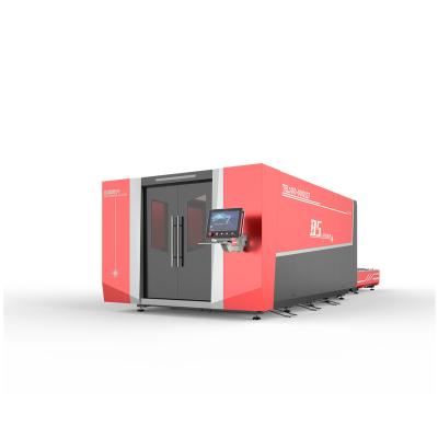 China Laser CUTTING FHBS 2000W Jinan CNC Fiber Laser Exchange Platform Metal Cutting Full Covered Fiber Laser Cutting Machine 6000W for sale