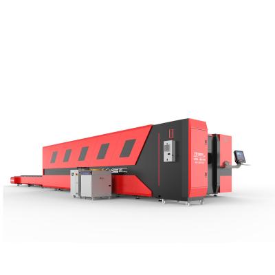 China Laser CUTTING FHBS sopt fasr good delivery 4kw enclosed high power metal fiber laser cutting machine with exchange table for brass cutting for sale