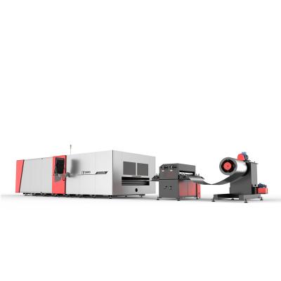 China Laser CUTTING BAISHENG Laser NEW 6300mm*2000mm Rolled Coil Strip Laser Cutting Machines CNC Laser Steel Cutter With Drive System for sale