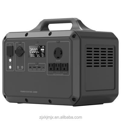 China Type C 2400W 2048Wh Portable Power Station Off Grid Solar Power System Generator Solar Camping Home for sale