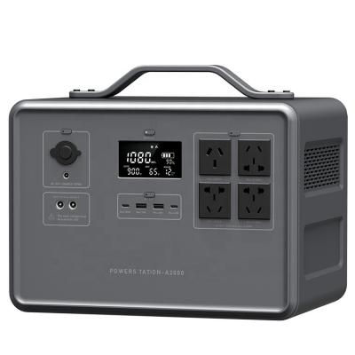 China Battery Type LiFePO4, 220V 110V 2400W Pure Sine Wave AC Outlet, C SIEKON 2048Wh Solar Power Station Portable Backup Generator Outdoor for sale