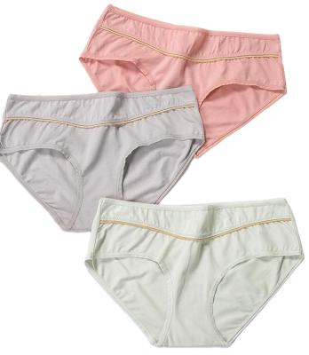 China Sheer Breathable Mid High Waist Plus Panties Wholesale Women's Ladies Cotton Waist Briefs Manufacturers Breathable Sleepwear Underwear for sale