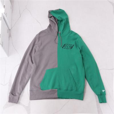 China OEM ODM Custom Color Contrast Logo Fashion Men's Quilting Terry Hoodie Men's Embroidered Cotton Sweater Hoodies Anti-pilling Sweater Unisex for sale