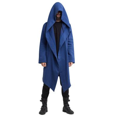 China Reversible Hot Sale Men's Sweatshirt Black Hoodie Fashion Jacket Long Sleeve Coat Cardigan Jacket Hooded Blue Coat Men's Sweatshirt for sale