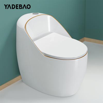 China Wholesale Double-Flow Bathroom Toilet Siphon Flushing Inodoro Floor Standing One Piece Bathroom Toilet Wc for sale