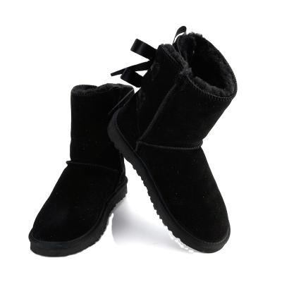 China Fashion trend factory products wholesale xdxugg boots for women snow boots with two bows boot for sale