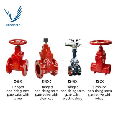 China General FM DN150 Flanged NRS Resilient Gate Valve With Post Flange for sale