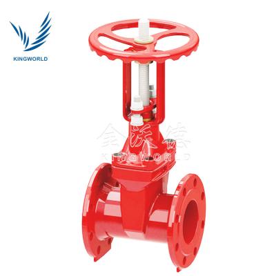 China Ductile Iron FM O&SY Flanged Ends Gate Valve PN16 / 300PSI for sale