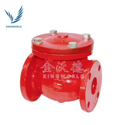 China Ductile Iron Ductile Iron Flange Grooved Swing Check Valve Resilient Fire Fighting for sale