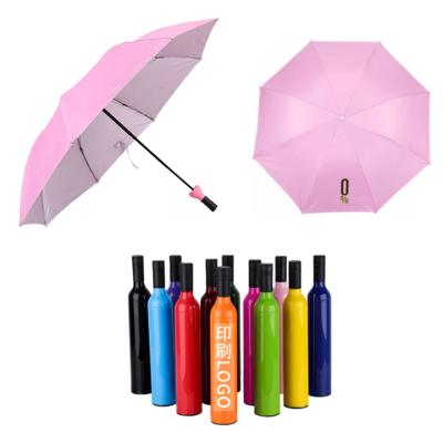 China Minimalist Customized Fashion Umbrella Wholesale Shape Umbrella Multicolor Custom Craft Umbrella Wine Bottle Wine Bottle Umbrella for sale