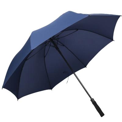 China Minimalist Automatic Open Open Golf Umbrella Fiberglass Reinforced Stainless Frame Rain Golf Umbrella Windproof Sale for sale