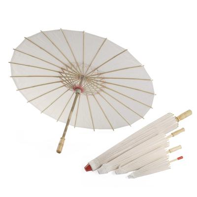 China Wholesale Minimalist Wedding White Paper Handmade Umbrellas With Custom Logo for sale