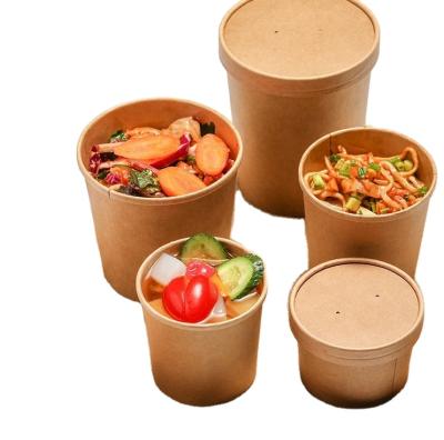 China Custom Biodegradable New Products Logo Eco Friendly Kitchen Accessories Ice Cream Soup Cup Dessert Rolls Disposable Kraft Paper Cups for sale