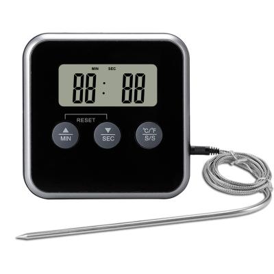 China Professional Kitchen Thermometers Instant Read Food LCD Digital Cooking Thermometer With Waterproof Probe for sale