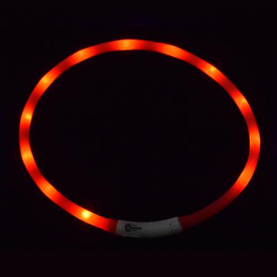 China Factory wholesale high quality rechargeable led flashing light dog collar DETACHED light with colorful optional for sale