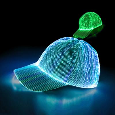 China Hip Hop Drop Shipping High Quality Led Hat Mobile App Controlled Led Hat Party Editable Led Hats for sale