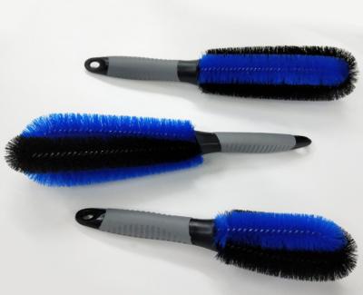 China Eco-friendly Made in China Car Cleaning Tool Long Handle 360 ​​Degree Corner Car Tire Deep Cleaning Plastic Hard Brush for sale