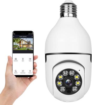 China Night NEW HD 360 Wifi 2022 Version CCTV Camera Bulb Security Surveillance Wifi IP PTZ Camera for sale